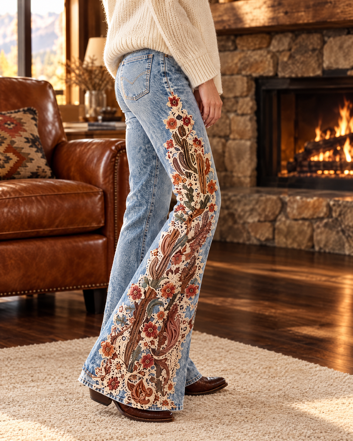 Western Jeans - Desert Leather